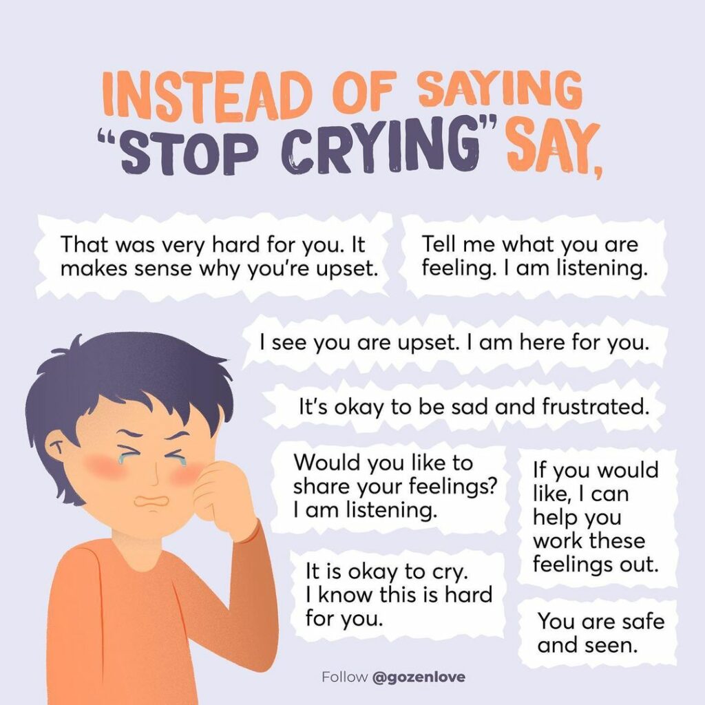 8 Phrases to Use Instead of Don't Cry