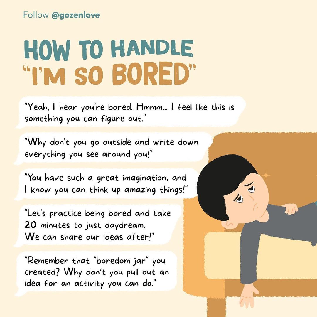 5 Phrases to Help Handle "I'm So Bored!"