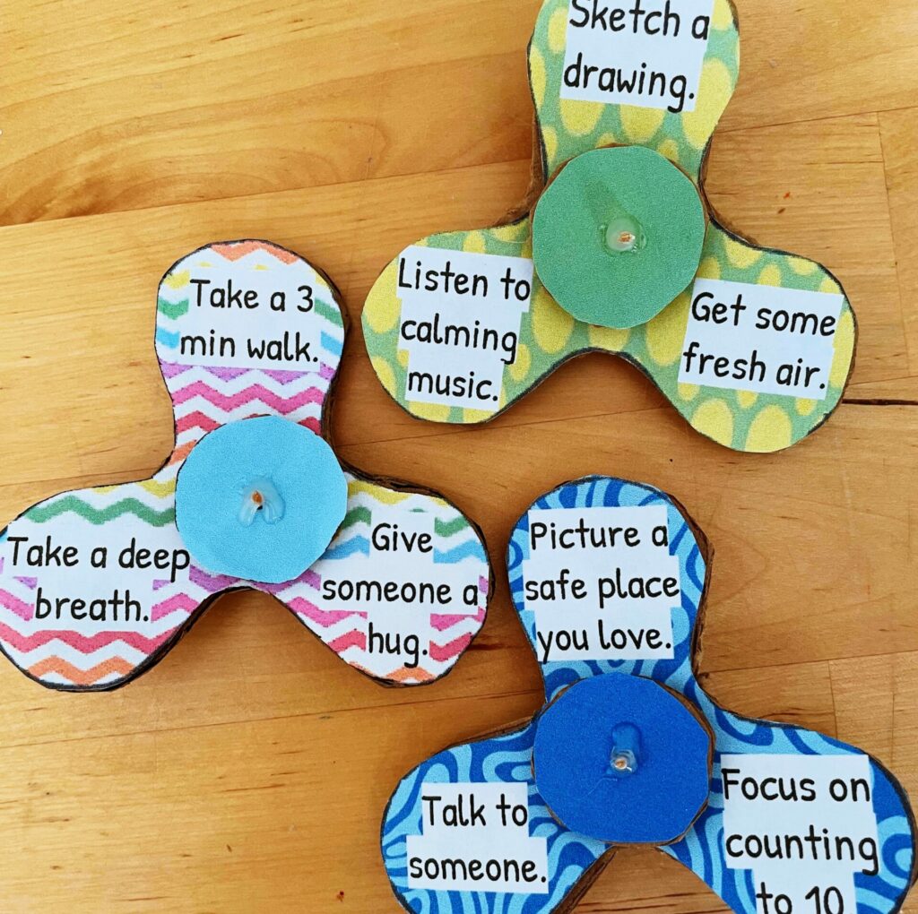 do it yourself fidget spinner for mental health coping skills