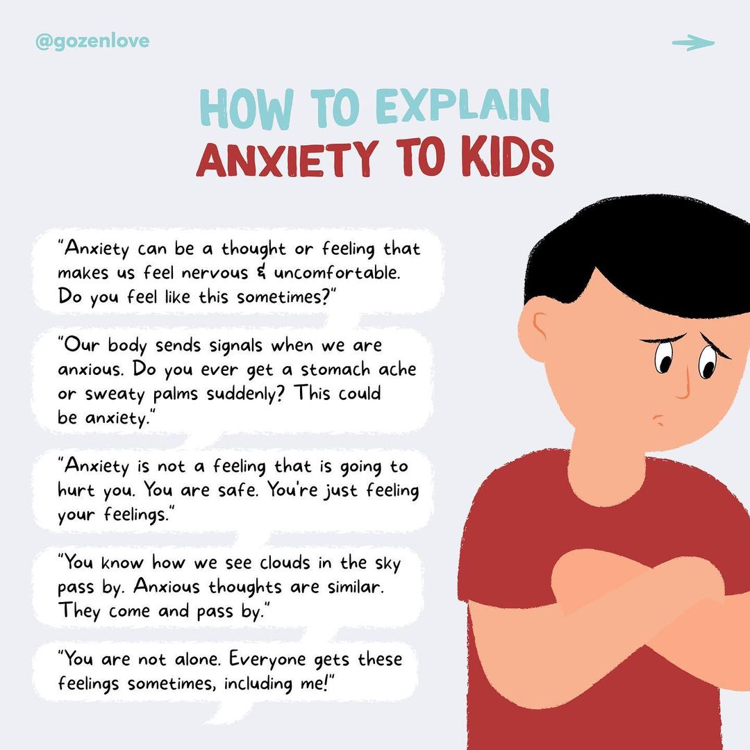 presentation of anxiety in childhood