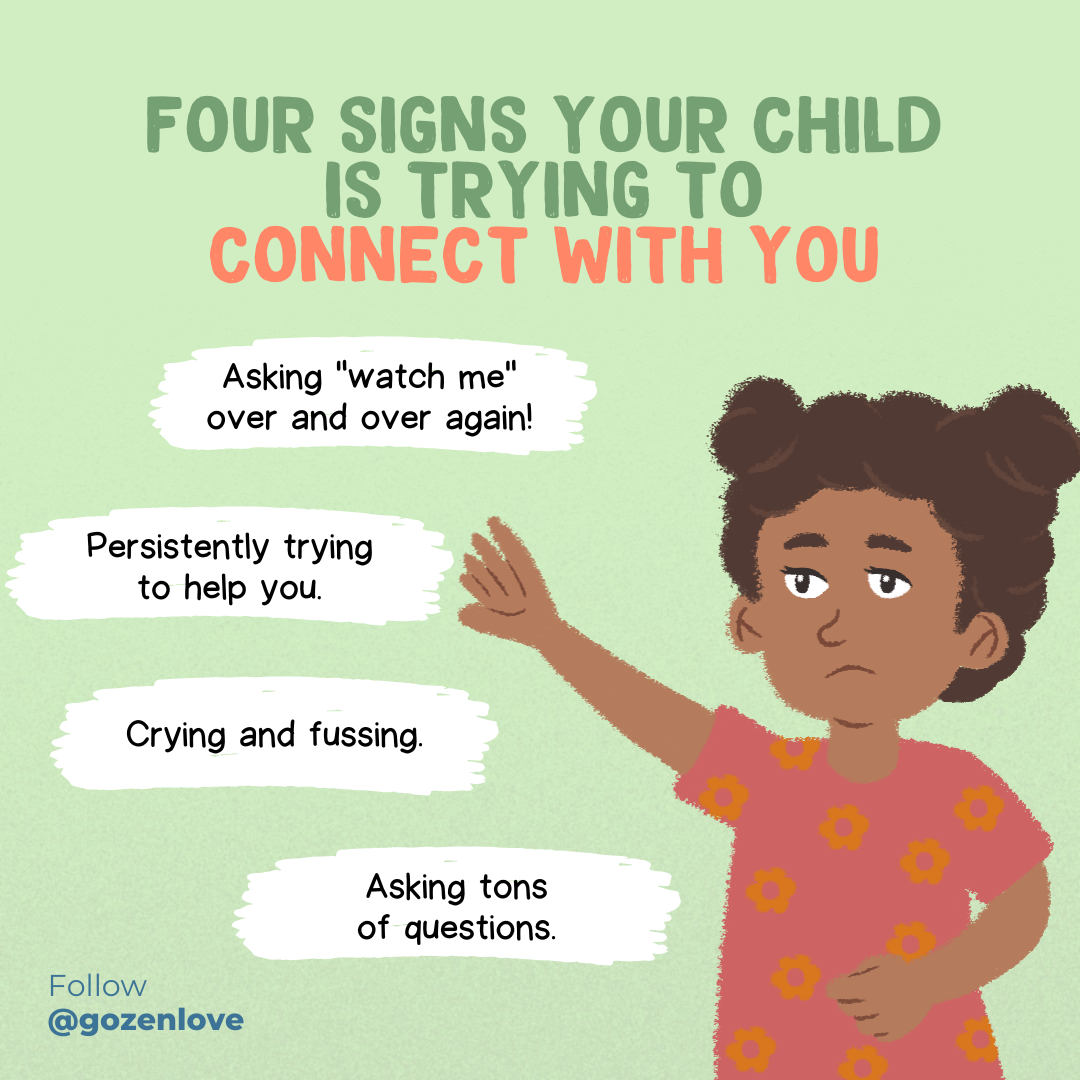 4 Signs Your Child is Trying to Connect With You